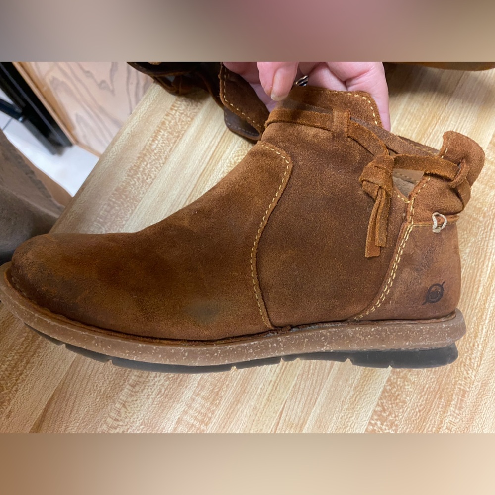 BORN Wynter Brown Suede Booties - Picture 10 of 10